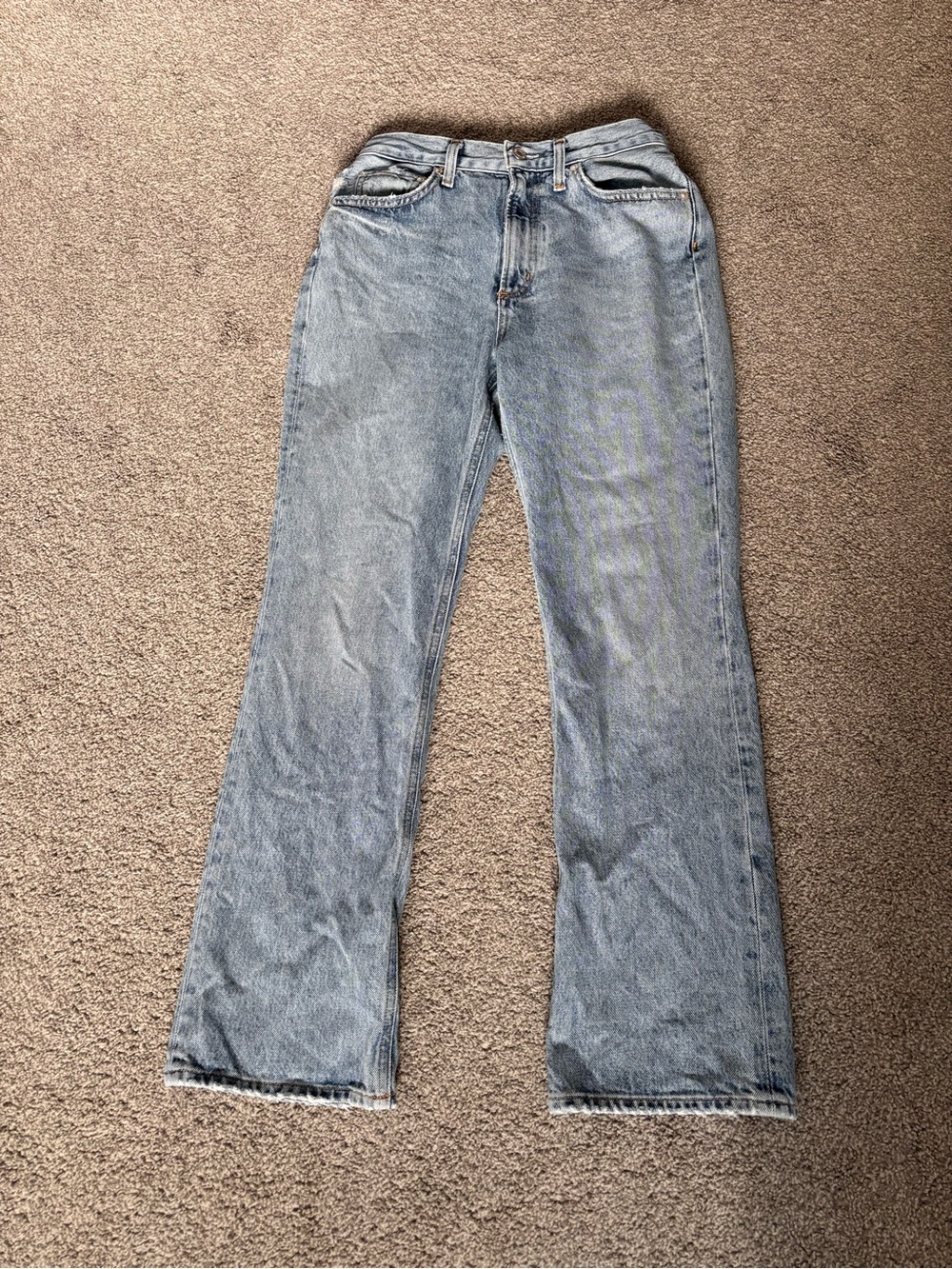 Agolde Straight Leg High Rise Jeans